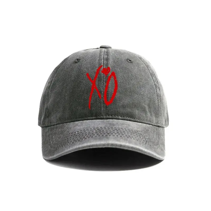 XO The Weekend Baseball Cap Distressed Hats Cap Men Retro Outdoor Summer Adjustable Dad Hat Fashion