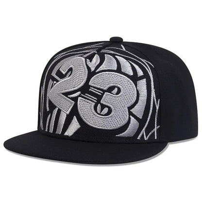 23 Basketball Embroidered Hip Hop Snapback Cap