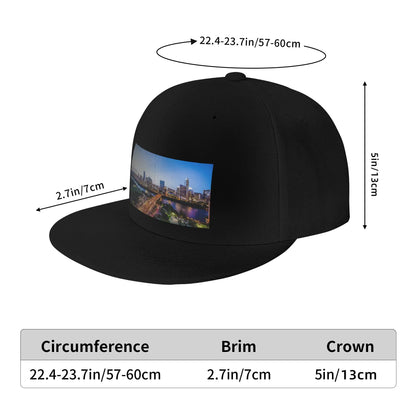 Austin Texas City Skyline Lights Snapback Cap