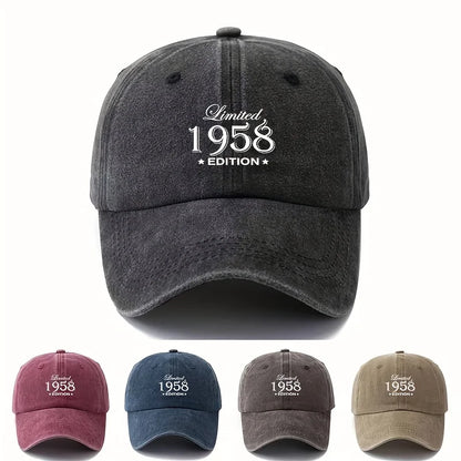 Vintage 1958 Washed Baseball Cap