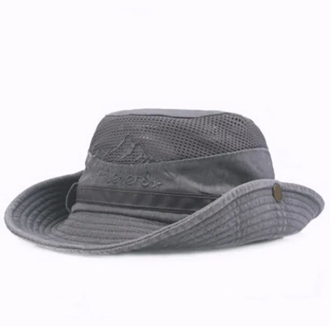 Breathable Mesh Wide Brim UV Protection Bucket Hat