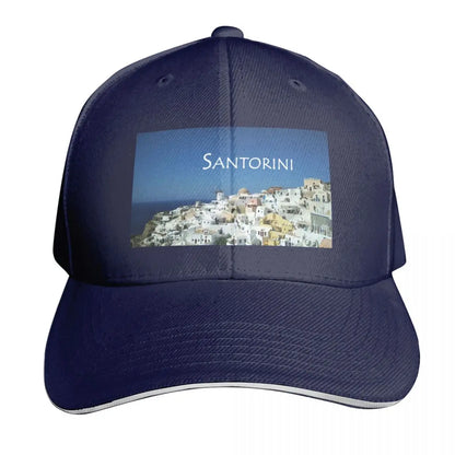 Santorini World's Best Places Baseball Cap