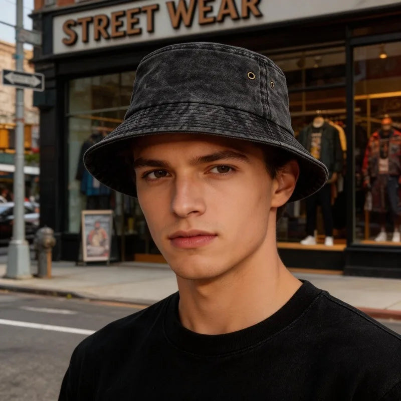Vintage Washed Style Bucket Hats
