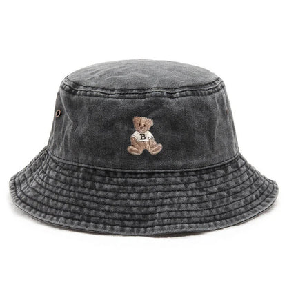 Teddy Bear Vintage Washed Bucket Hat