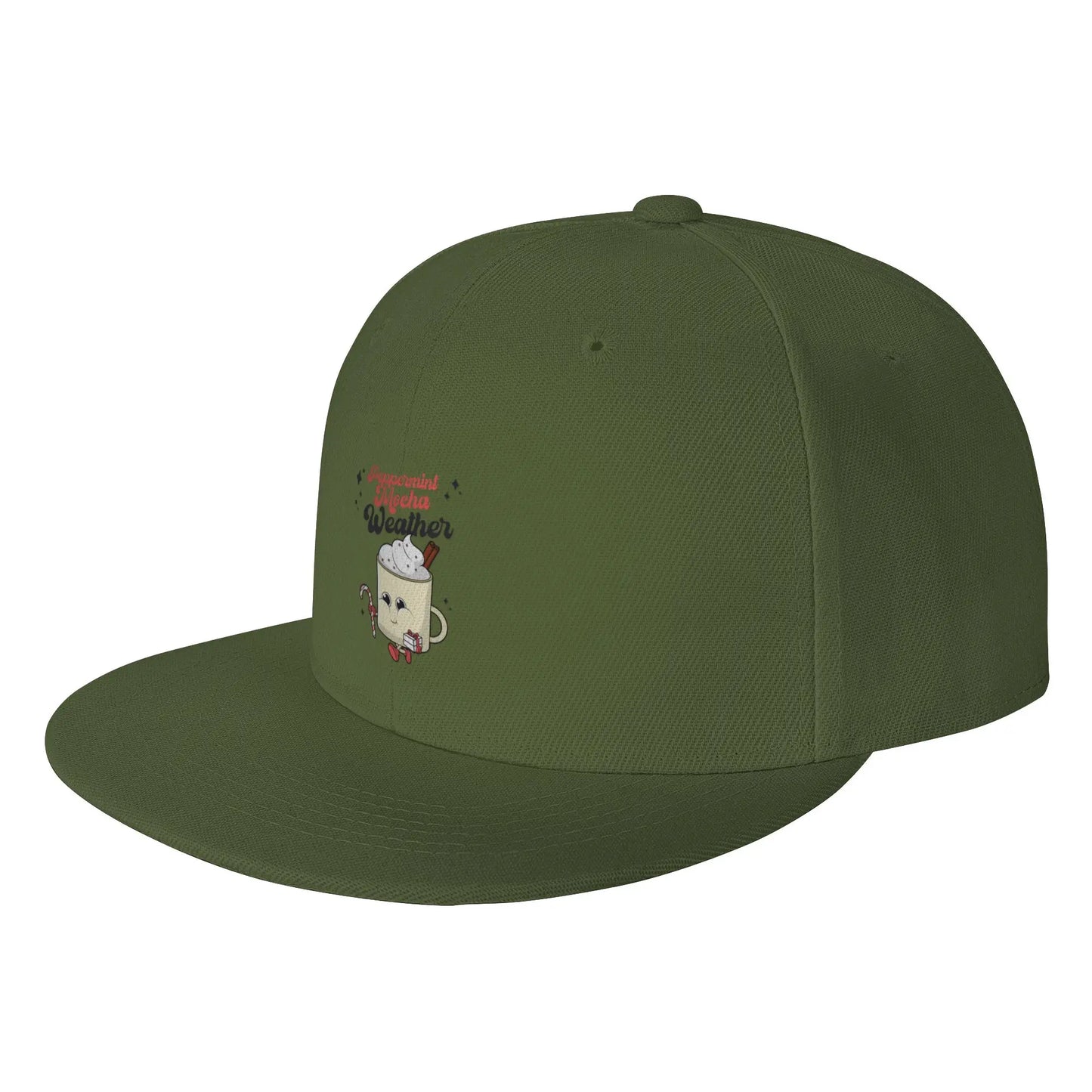 Peppermint Mocha Holiday Snapback Cap