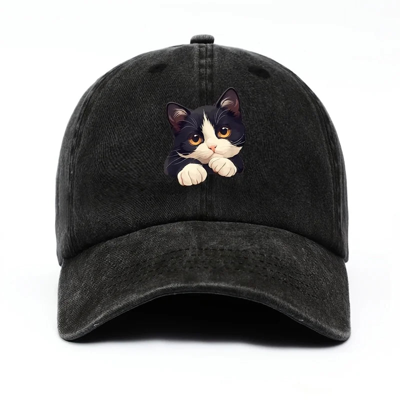 Funny Cat Pattern Casual Baseball Cap