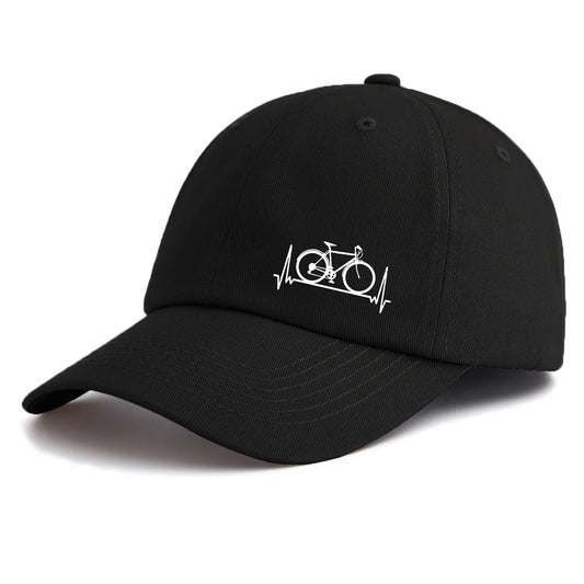Minimalist Retro Bicycle Print Baseball Cap