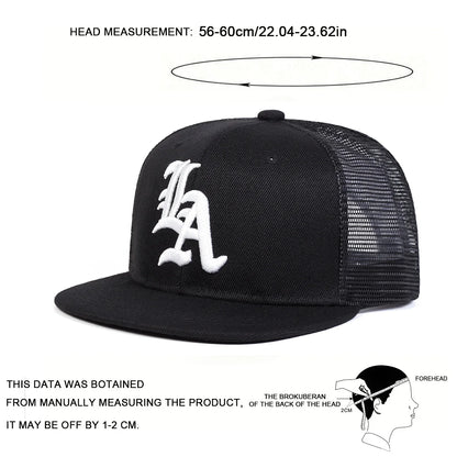 Gothic LA Embroidered Mesh Snapback Cap