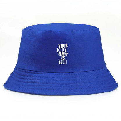 Y2K Vintage Letter Print Cotton Bucket Hat