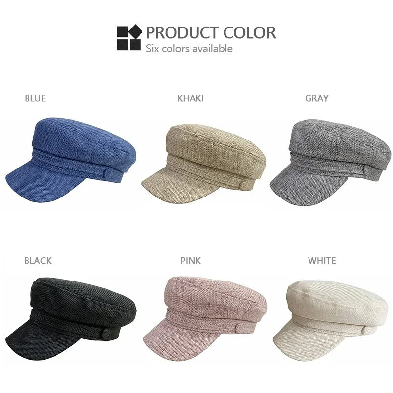 Spring And Summer Celebrity Beret Navy Hat Autumn And Winter