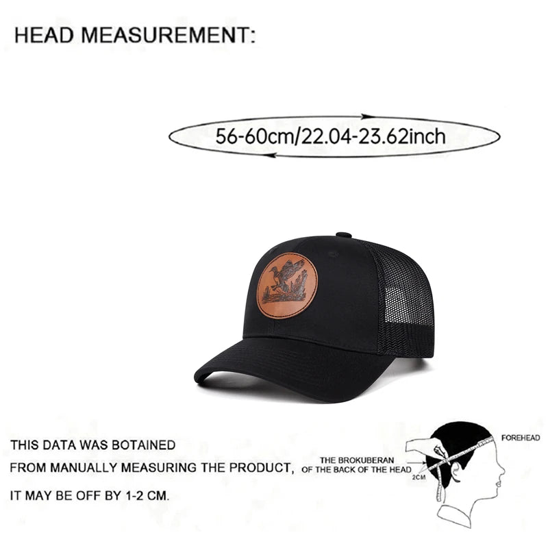 Bird Print Unisex Hip Hop Mesh Snapback Cap