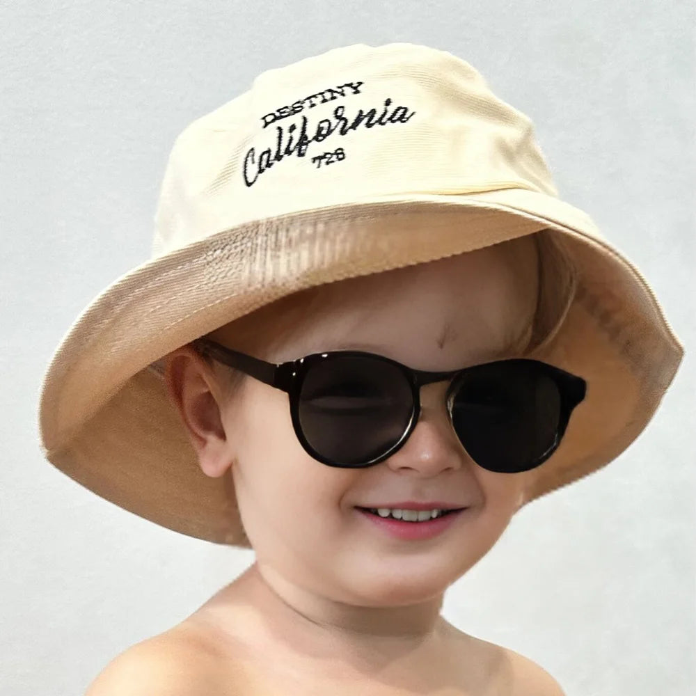 Baby Hat Cotton Outside Travel Beach Children Sunshade Cap Size 50-52Cm