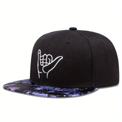 Luxury Flat Top Baseball Cap Adjustable Hip Hop Snapback