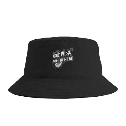 Gen X Metalhead 80s Heavy Metal Music Lovers Bucket Hat