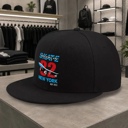 New Brooklyn Skateboard Unisex Versatile Flat Brim Cap