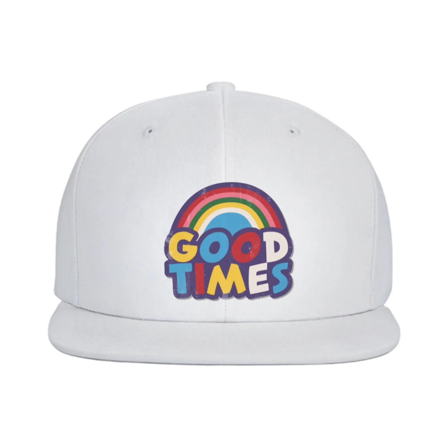 Good Times Rainbow Graphic Snapback Cap Hat