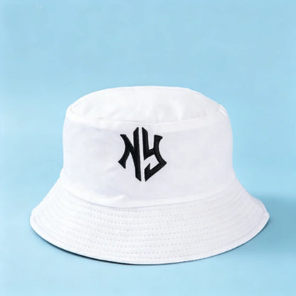 NY Embroidered Bucket Hat For Women Men Classic