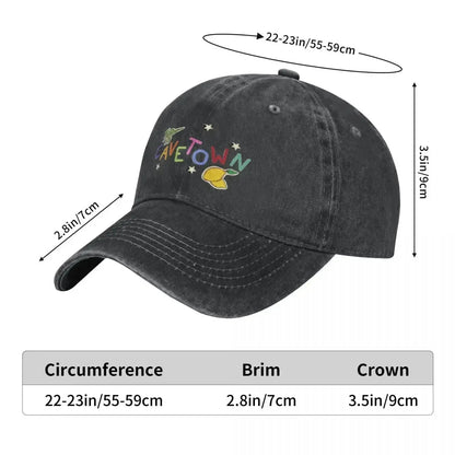 Cavetown Denim Harajuku Hip Hop Streetwear Baseball Cap
