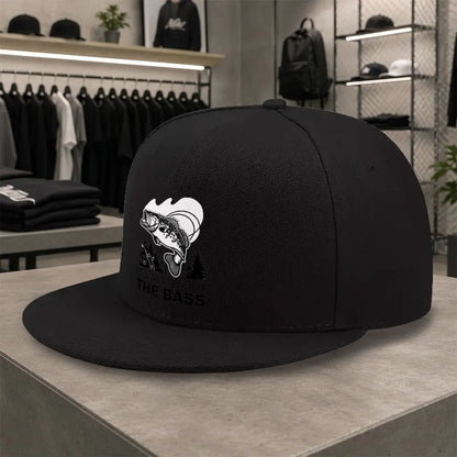 Unisex Bass Fishing Print Duckbill Cap