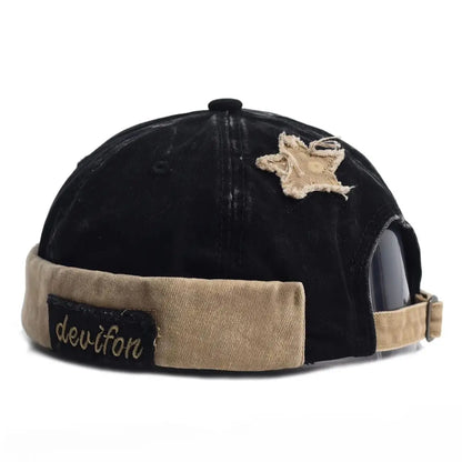 Washed Docker Beanie Brimless Cap Hat