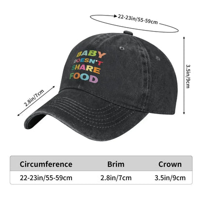 Baby Doesn't Share Food Vintage Baseball Cap