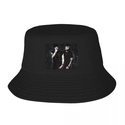 Twins Larry And Laurent Vintage Bucket Hat Design