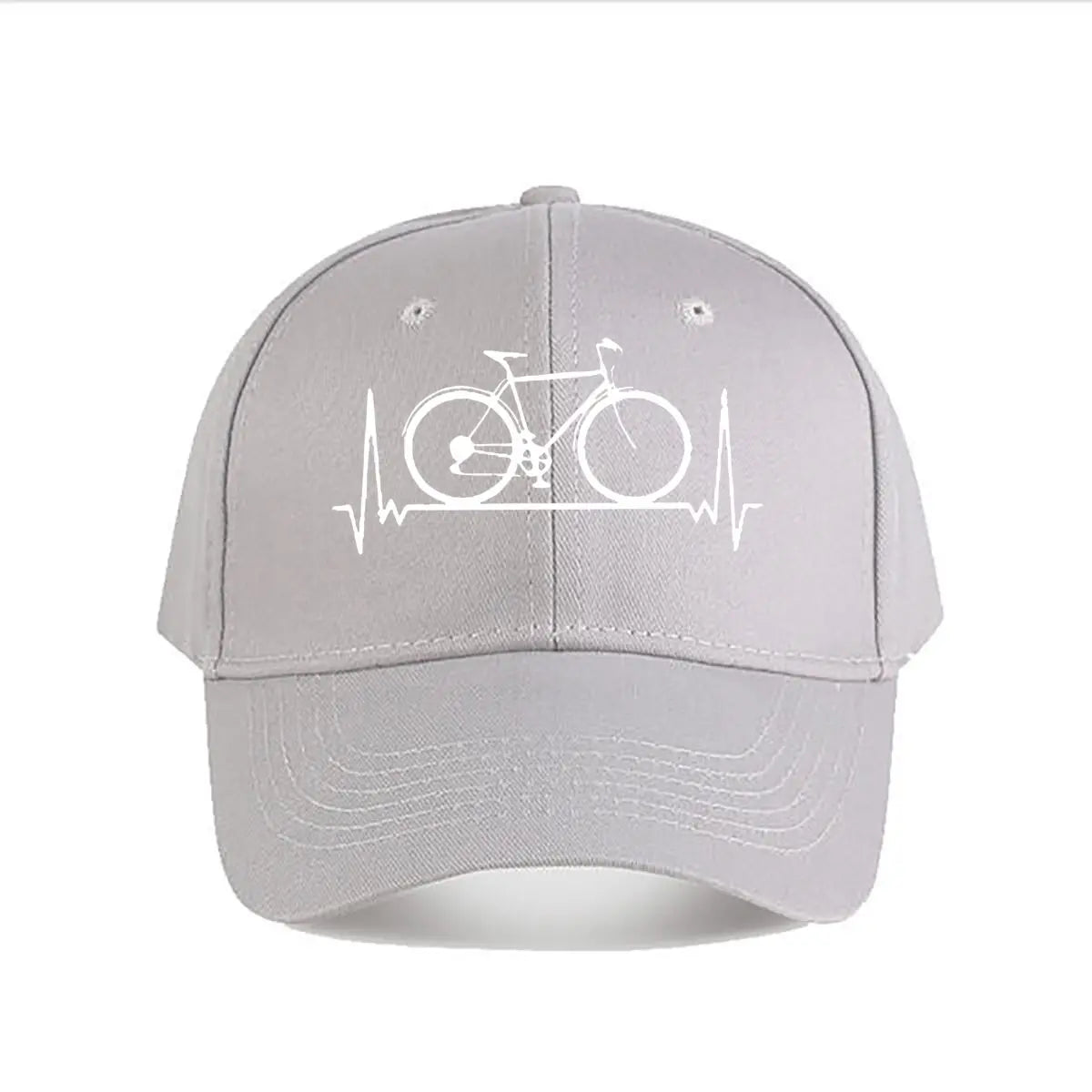 Bicycle Heartbeat Vinyl Baseball Cap