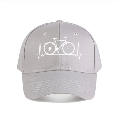 Bicycle Heartbeat Vinyl Baseball Cap