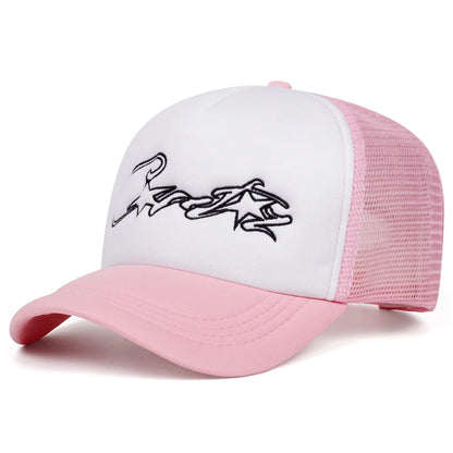 Fashion Simple New Breathable Mesh Hat Five Pointed Star