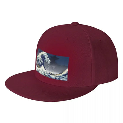 2026 Great Wave Kanagawa Night Anime Snapback Cap