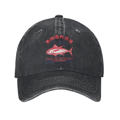 Tsukiji Market Vintage Fish Baseball Cap
