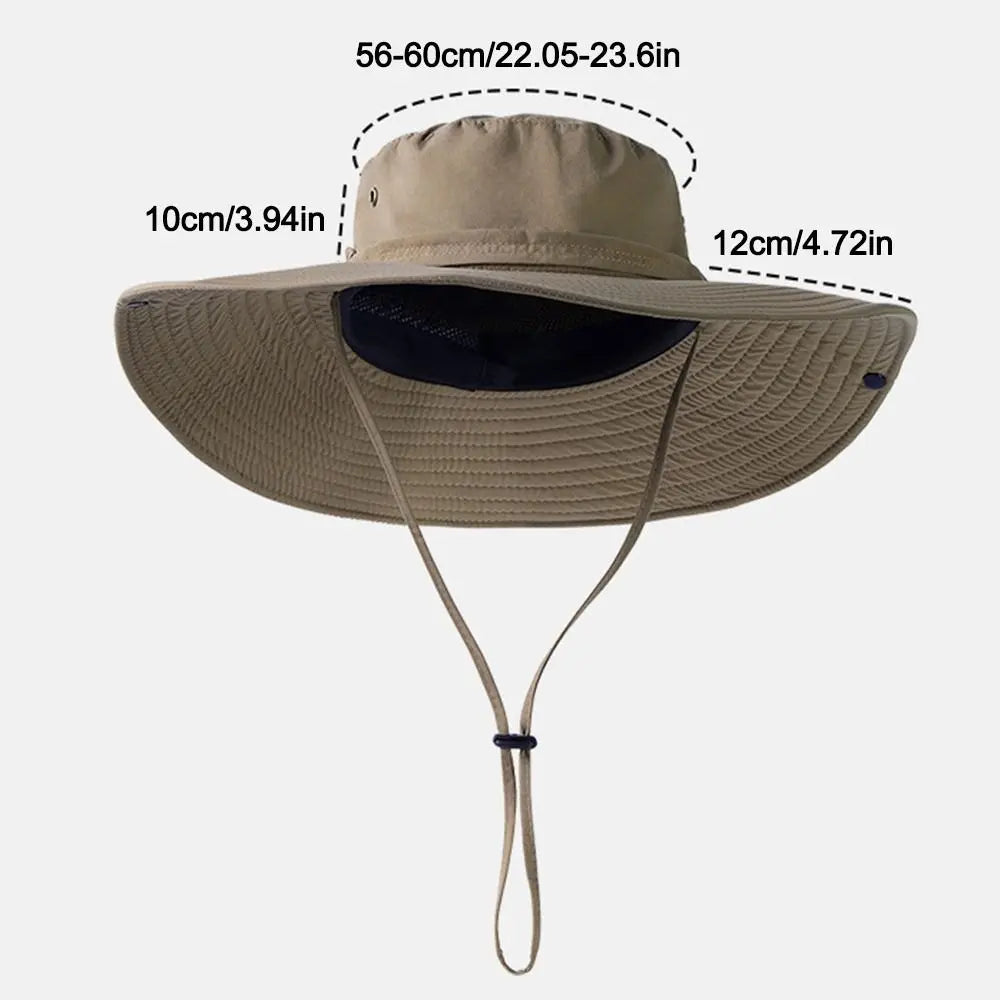 Portable Wide Brim UV Protection Summer Bucket Hat