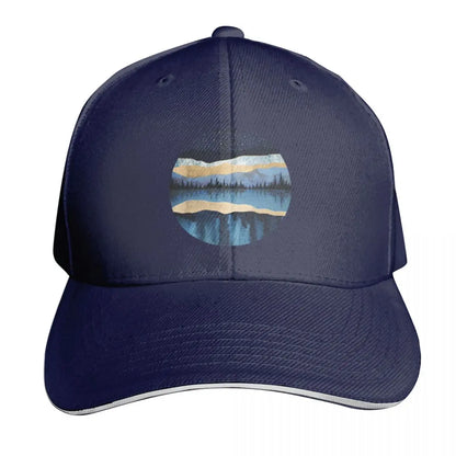 Midnight Lake Scenic Outdoor Baseball Cap