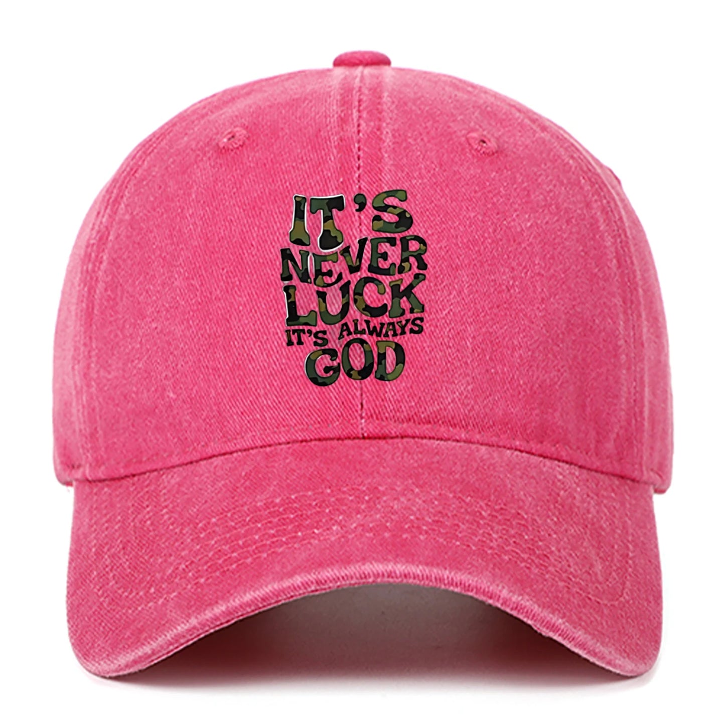 Camouflage Letter Outdoor Baseball Cap