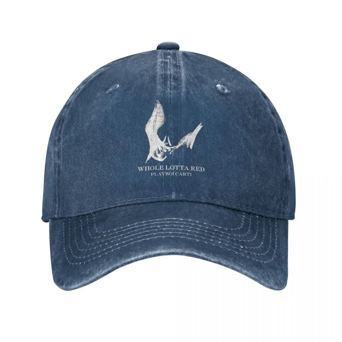 Playboi Carti Distressed Denim Baseball Cap