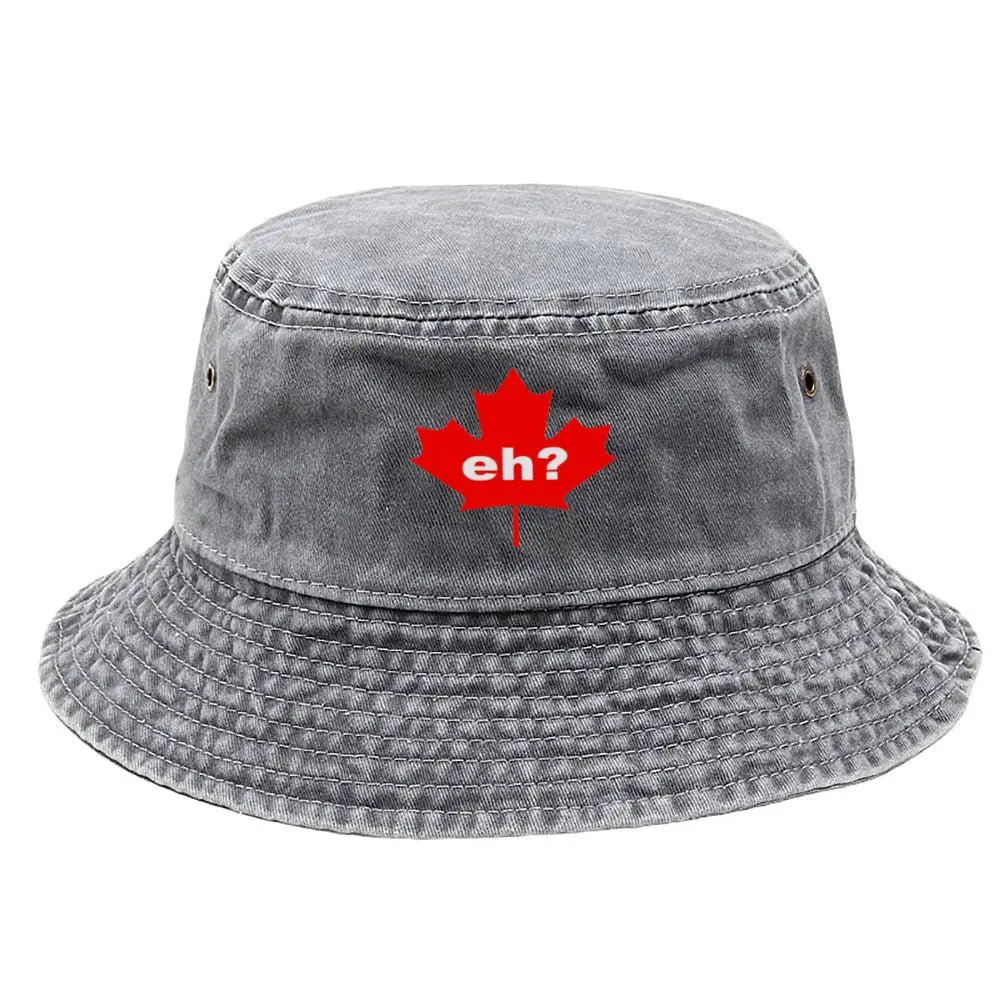 Canada Eh Washed Bucket Hat Vintage Style