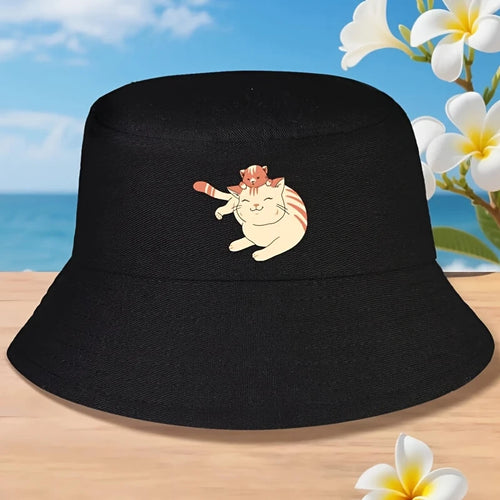 Meow Mom Cat Anime Bucket Hat