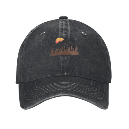 Sunset Mountain Adventure Baseball Cap