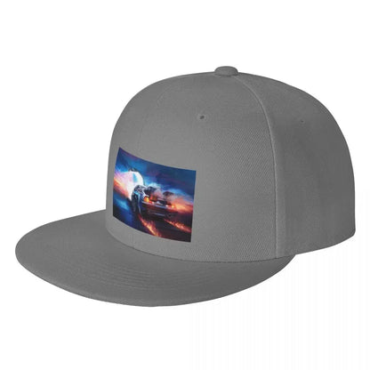 Back To The Future Delorean Time Machine Snapback Cap