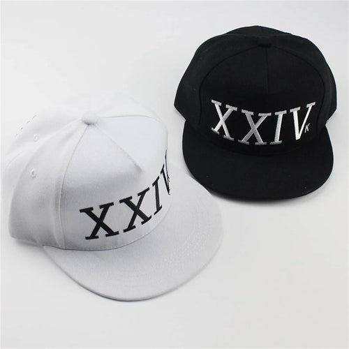 Fashion Letter Prints 24k Magic Gorras K-Pop Cotton Bone Rapper