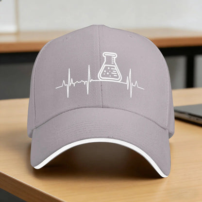 I Love Chemistry Heartbeat Retro Trucker Baseball Cap