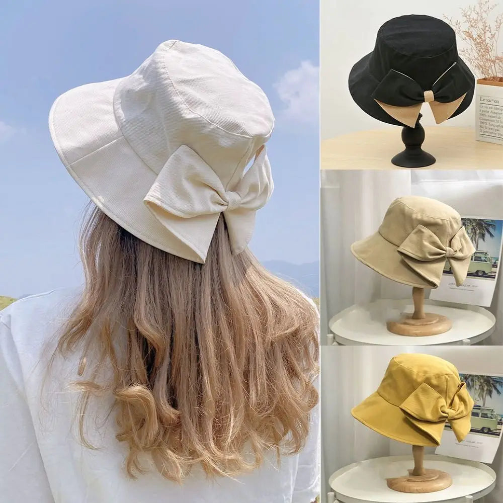 Women Cotton Fabric Cotton Bucket Hats