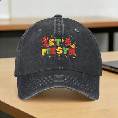 Let's Party Fiesta Summer Print Trucker Baseball Cap