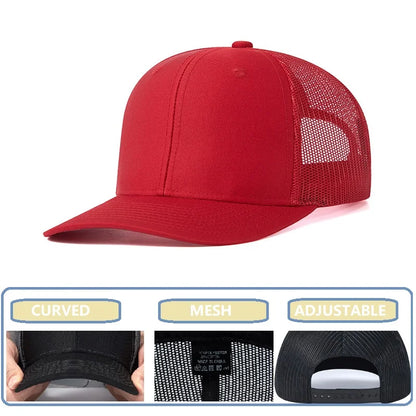 Rivet Embellished Hip-Hop Mesh Visor Snapback Cap