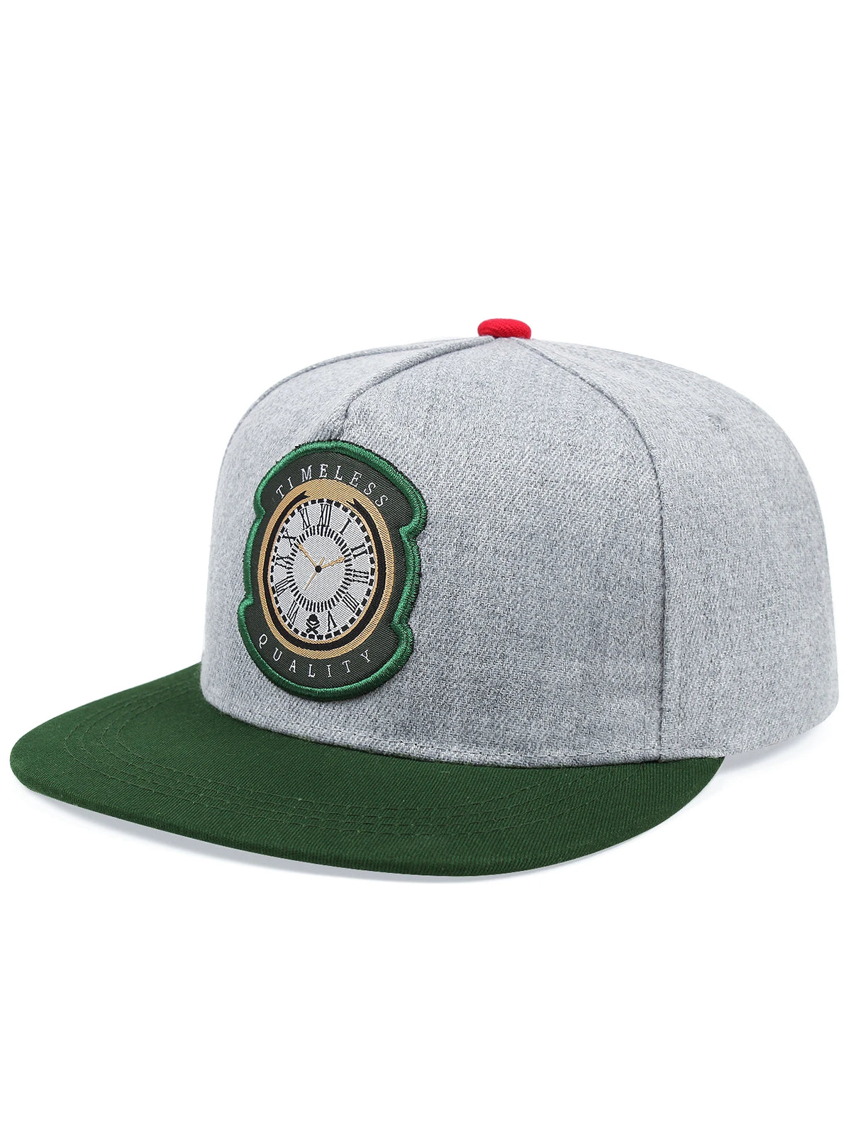 Fastball Clock Embroidered Cotton Unisex Snapback Cap