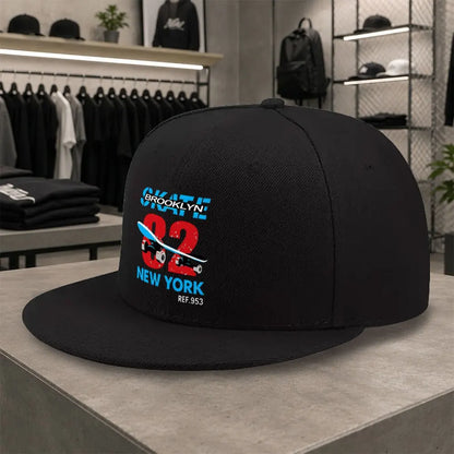 New Brooklyn Skateboard Unisex Versatile Flat Brim Cap