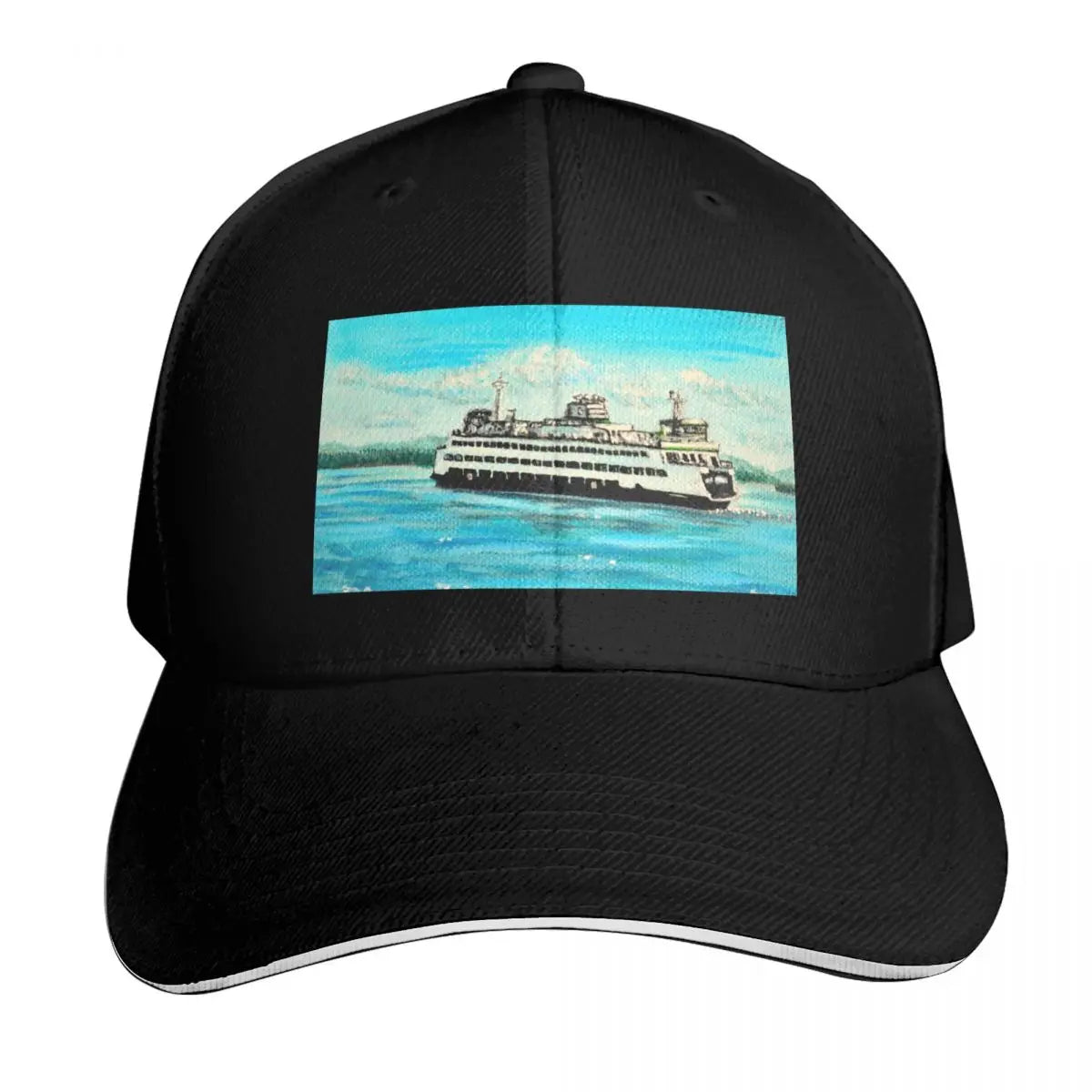 Ferry Painting Breathable Mesh Back Baseball Cap