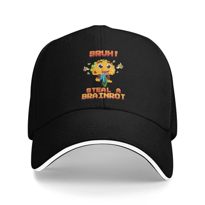 Bruh Ketupat Kepat Funny Brainrot Steal Baseball Caps