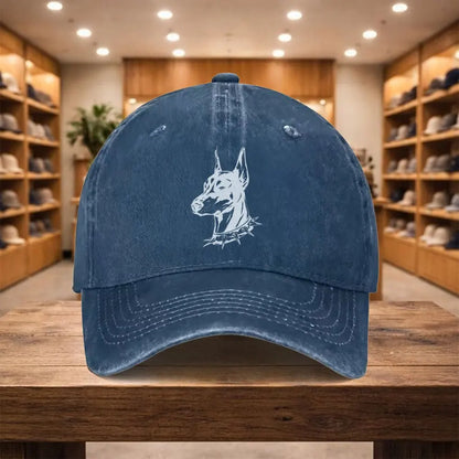 Doberman Washed Denim Street Baseball Cap