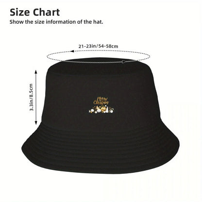 New Gold Merry Christmas Luxury Bucket Hat